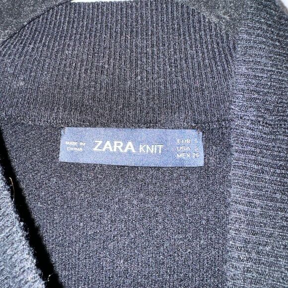 Zara Black ruffle sweater - Picture 3 of 3